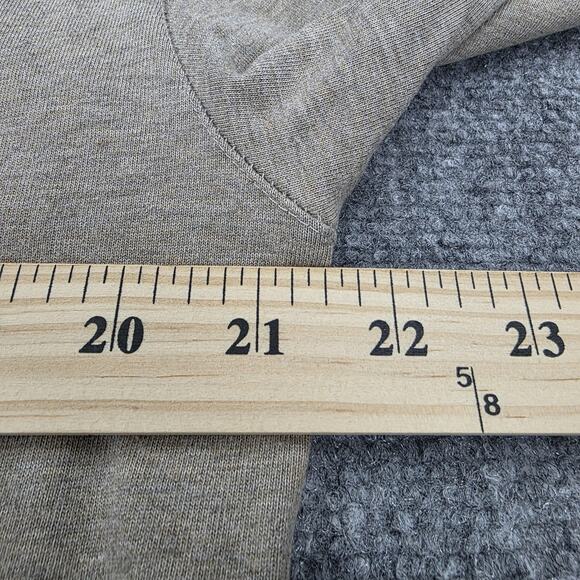 Nike Golf Shirt Mens Medium Beige Long Sleeve 100% Cotton Classic Pullover Logo - Picture 6 of 16